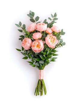 Pink peonies bouquet